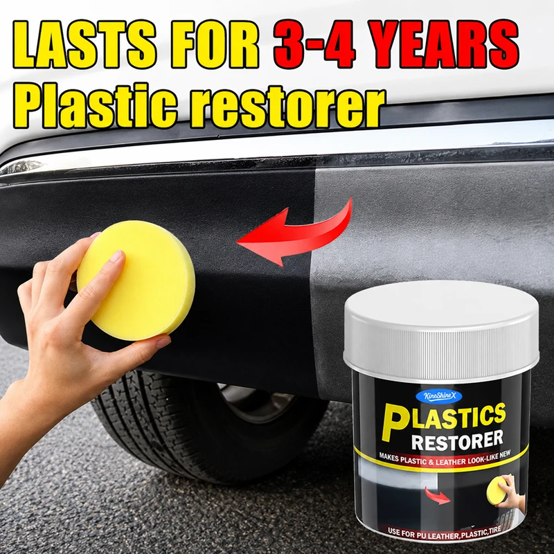 Kunststoff-Restaurator für Autos, wieder schwarz glänzend, Autopflegeprodukte, Kunststoff- und Leder-Restaurierung, Autopolitur und Reparaturbeschichtung, Renovierer