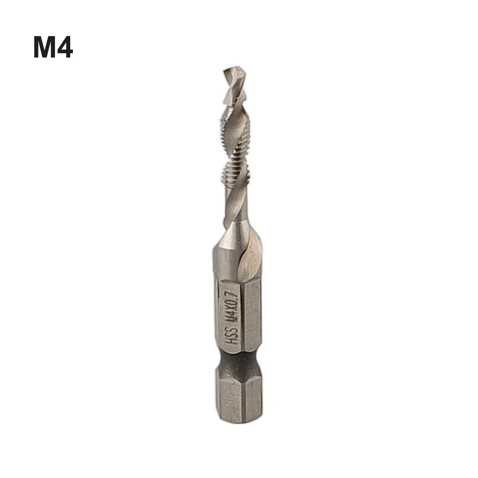 1PC Hex Shank Tap Drill Bit HSS Compound Tap Threaded Bit M3-M10 Screw Machine Straight Shank Metric Plug Hand Tools Accessories