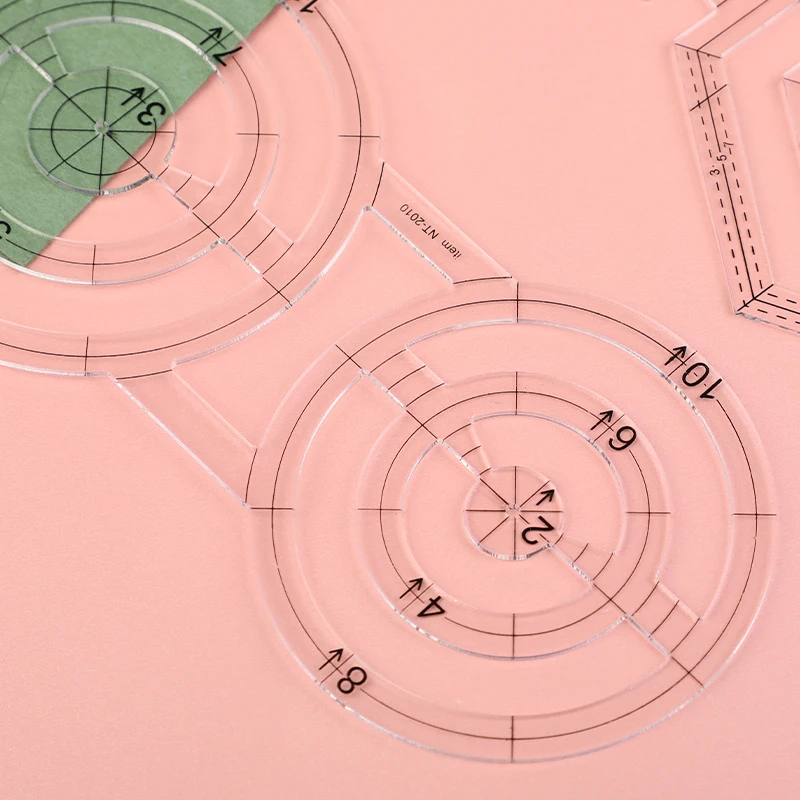 MIUSIE Acrylic Quilting Ruler Template – Inch Patchwork Measuring Tool for DIY Sewing 5