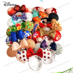 2023 Disney Mickey Ears Headband Firework Headband with Jack Pumpkin King Cosplay Hairband Disneyland Letter Headband Gift