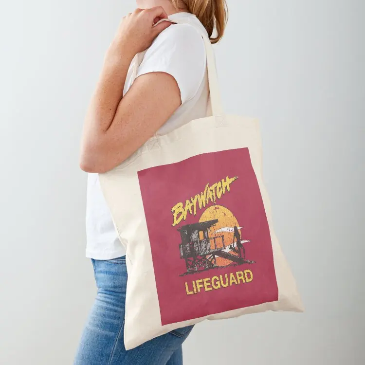 

Baywatch Lifeguard Sunset 1989 Tote Bag Gift bags canvas bags reusable grocery bags supermarket folding bag