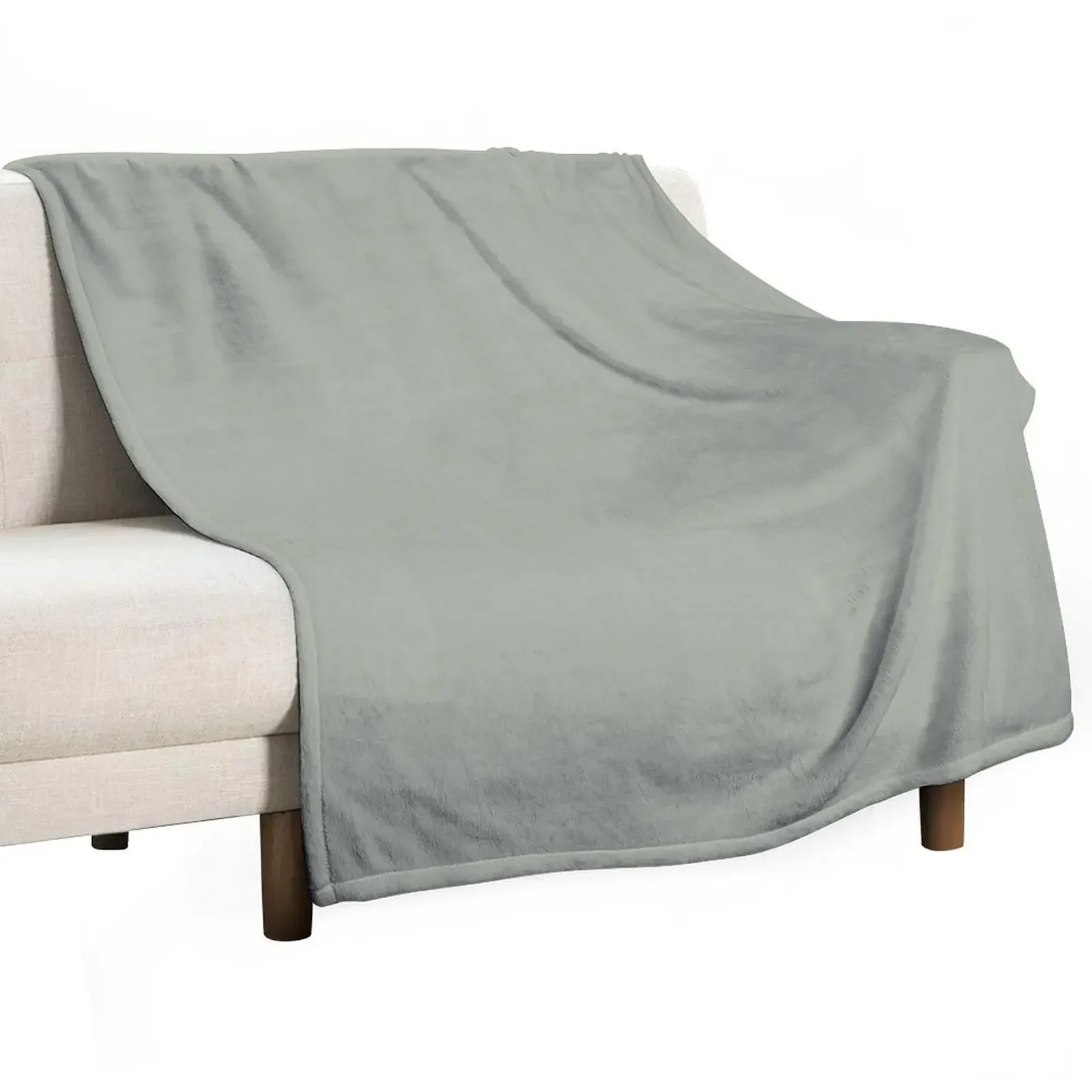 

Desert Sage Grey Green Solid Color Throw Blanket Decorative Beds Retros Bed Fashionable Blankets