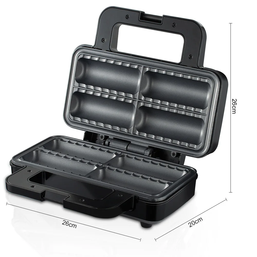 

Электрическая колбаса 110 В, машина для приготовления хот-догов, сэндвич-вафельница для завтрака для дома