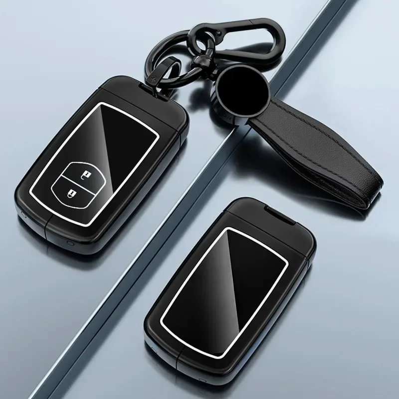 

Чехол для автомобильного ключа из цинкового сплава, брелок для Toyota Camry (Previous Gen), Land Cruiser Prado, Venza, Highlander & Prius