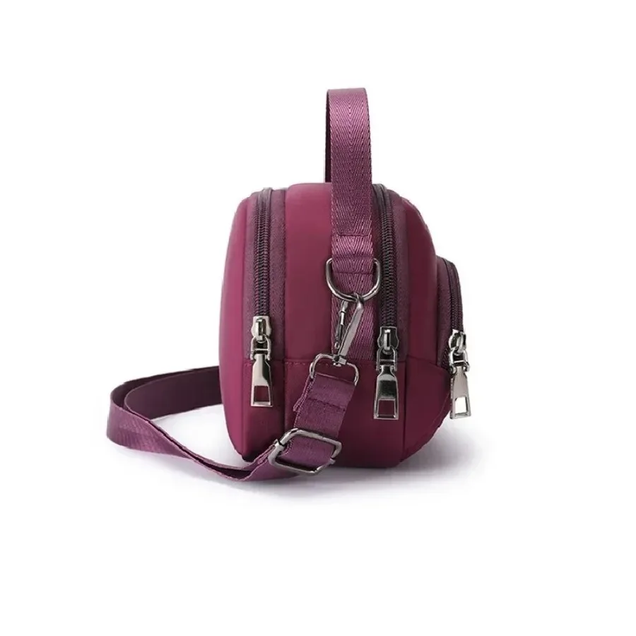 Borsa per cellulare casual di nuova moda in tessuto Oxford da donna mini piccola borsa a doppio uso borse a tracolla a tracolla portatili multifunzionali