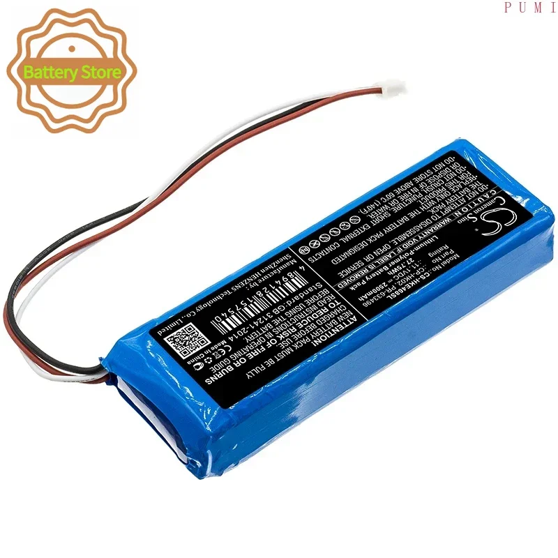 CS Replacement Battery for Harman/Kardon JN14BKH00468,Onyx,TL150409 PN:PR-633496 2500mAh / 27.75Wh