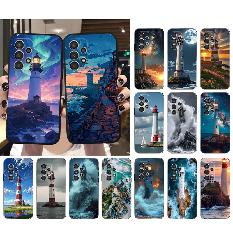 

Phone Case For Samsung A55 A16 A56 A36 A35 A15 A53 A54 A33 A34 A25 A05S A52 A52S A14 A26 A71 Lighthouse