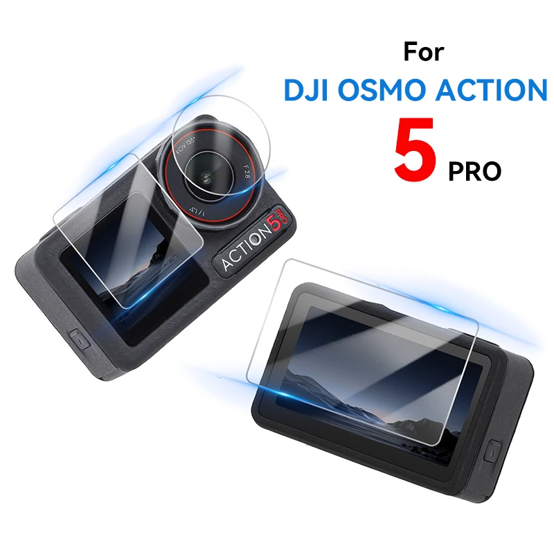 Camera Lens Dust Cover For DJI Osmo Action 5 Pro Non Slip Silicone Lens Protection Action 5 Pro Camera Tempered Film Accessories