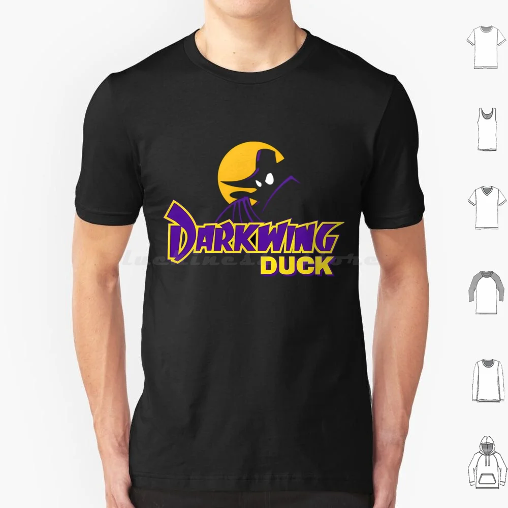 Duck Darkwing T Shirt Men Women Kids 6xl Dark Wing Duck Darkwing Cartoon Bat Super Cross Fun Minimalistic Black Gosalyn Mallard