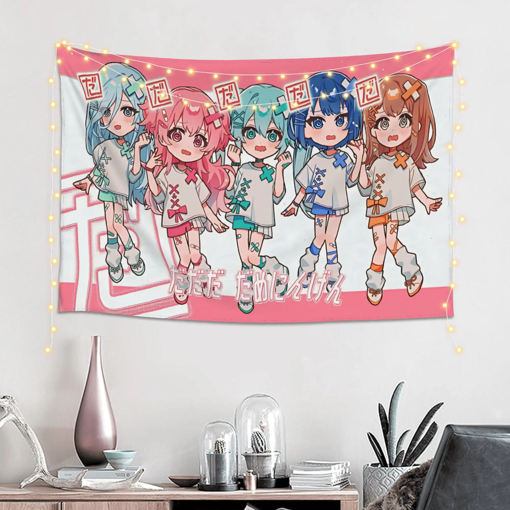 Cutecore Your Christmas Gift  Hatsune Miku Tapestry Bedroom Decoration  Wall Hanging Blanket Tapestry Cool Stuff For Room