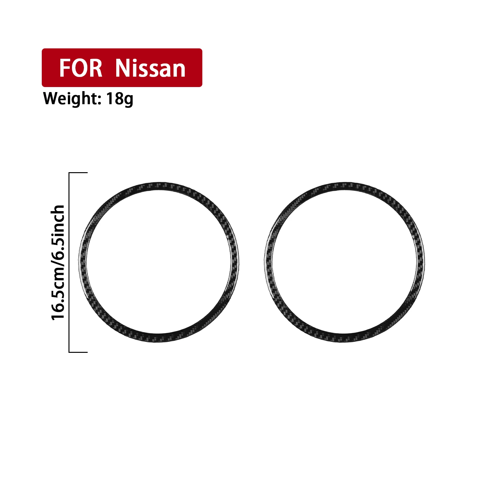 For Nissan Qashqai J11 2017-2021 Carbon Fiber Door Speaker Audio Horn Frame Panel Trim Cover Car Accessories Decoration Sticker view 5