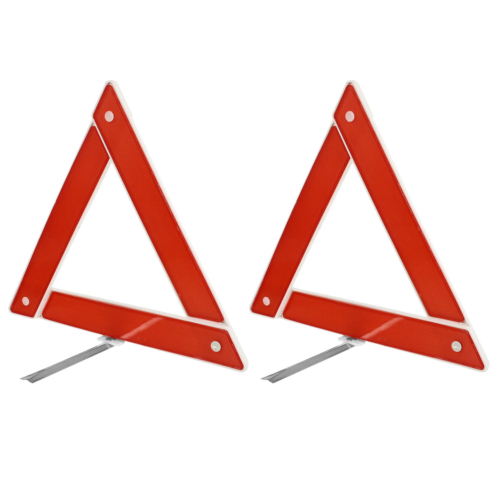 2Pcs Car Warning Triangle Sign Road Safety Kit Strong Practicality Good Durability Car Warning Sign Road Safety Kit