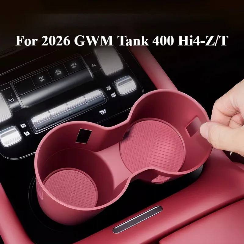 

Fit for 2026 GWM Tank 400 Hi4 Z T Silicone Anti Slip Mat Central Control Pad Cup Holder Cover Storage Box Interior Modification