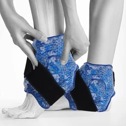 Reusable Ankle Brace Ice Pack For Injuries Hot Cold Compress Therapy Gel Beads Cold Pack For Ankle Surgery Recovery Pain Relief