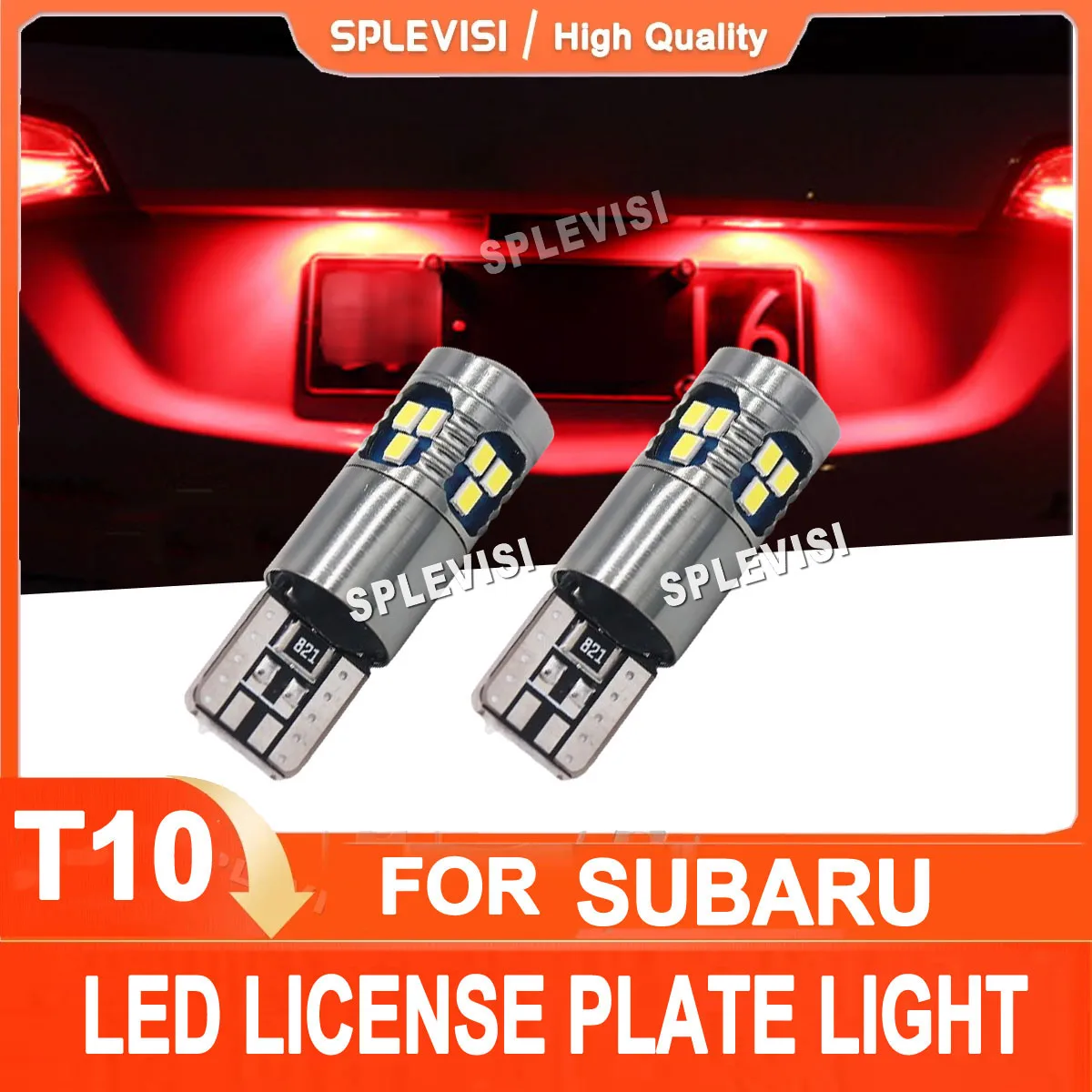 

2x T10 LED License Plate Light Bulbs Relace Kit Ice blue yelow green For Subaru Outback Forester Legacy Impreza WRX BRZ