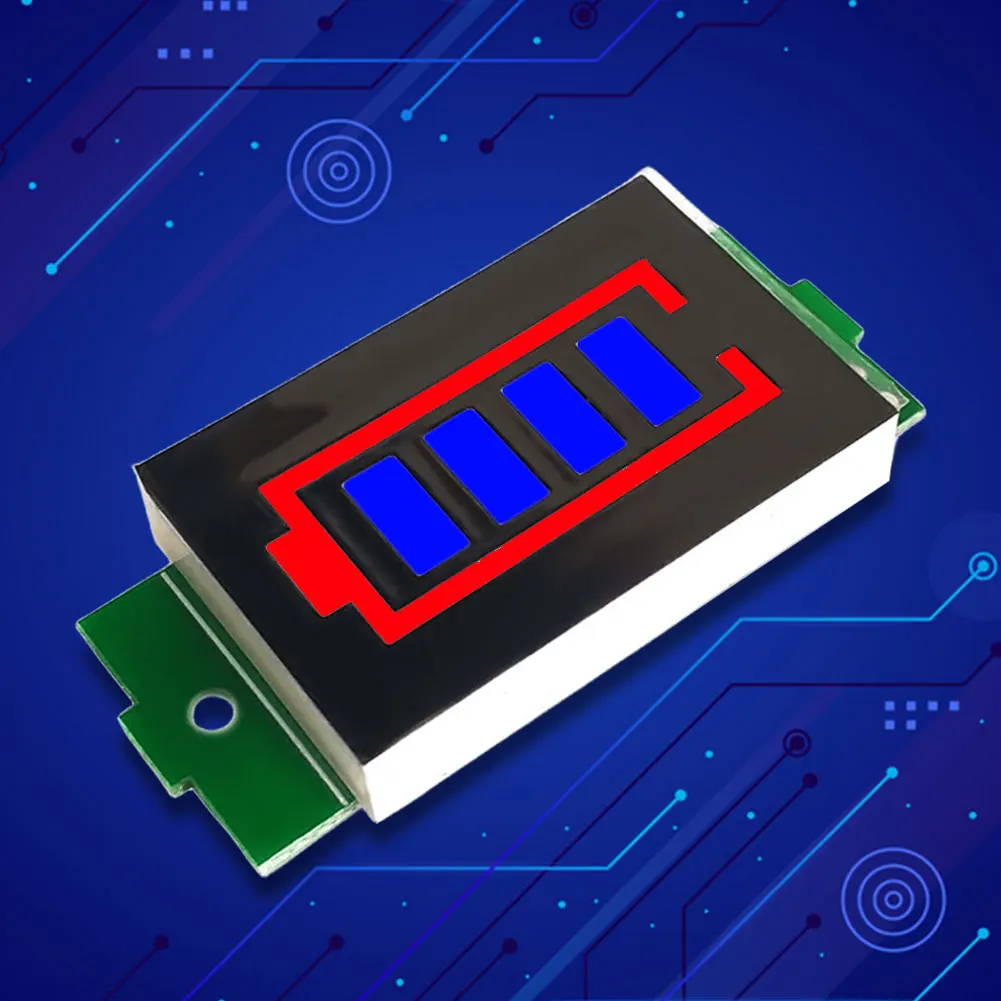 1/2/3/4/6/7/8S Capacity Indicator Module LED Display Level Indicator 4 Sections 3-34V 5mA