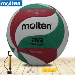 Ballon de volley-ball fondu d'origine, matériau PU véritable, haute qualité, taille officielle 5, V5M5000, acheter