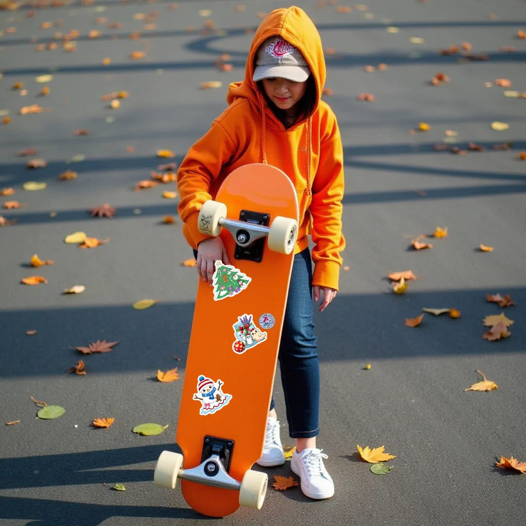 35 قطعة ملصقات الكرتون ثلج لطيف سانتا كلوز القرطاسية ملصقات ملصقات صناعة يدوية للجيتار Skateboard بها بنفسك لوح التزلج المحمول الأمتعة DIY بها بنفسك