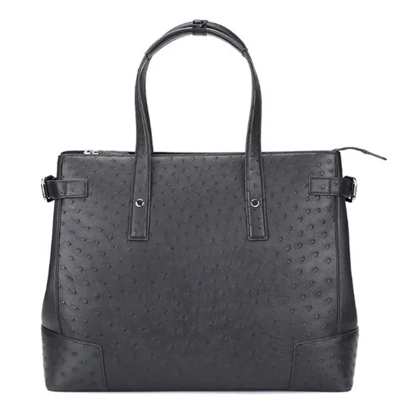 dae new  ostrich leather men bag  Business casual briefcase men handbag