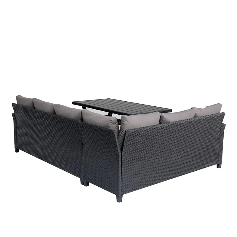 high quality factory customized luxury garden furniture outdoor rattan sofa garden sets patio sets furniture KD mail order pack