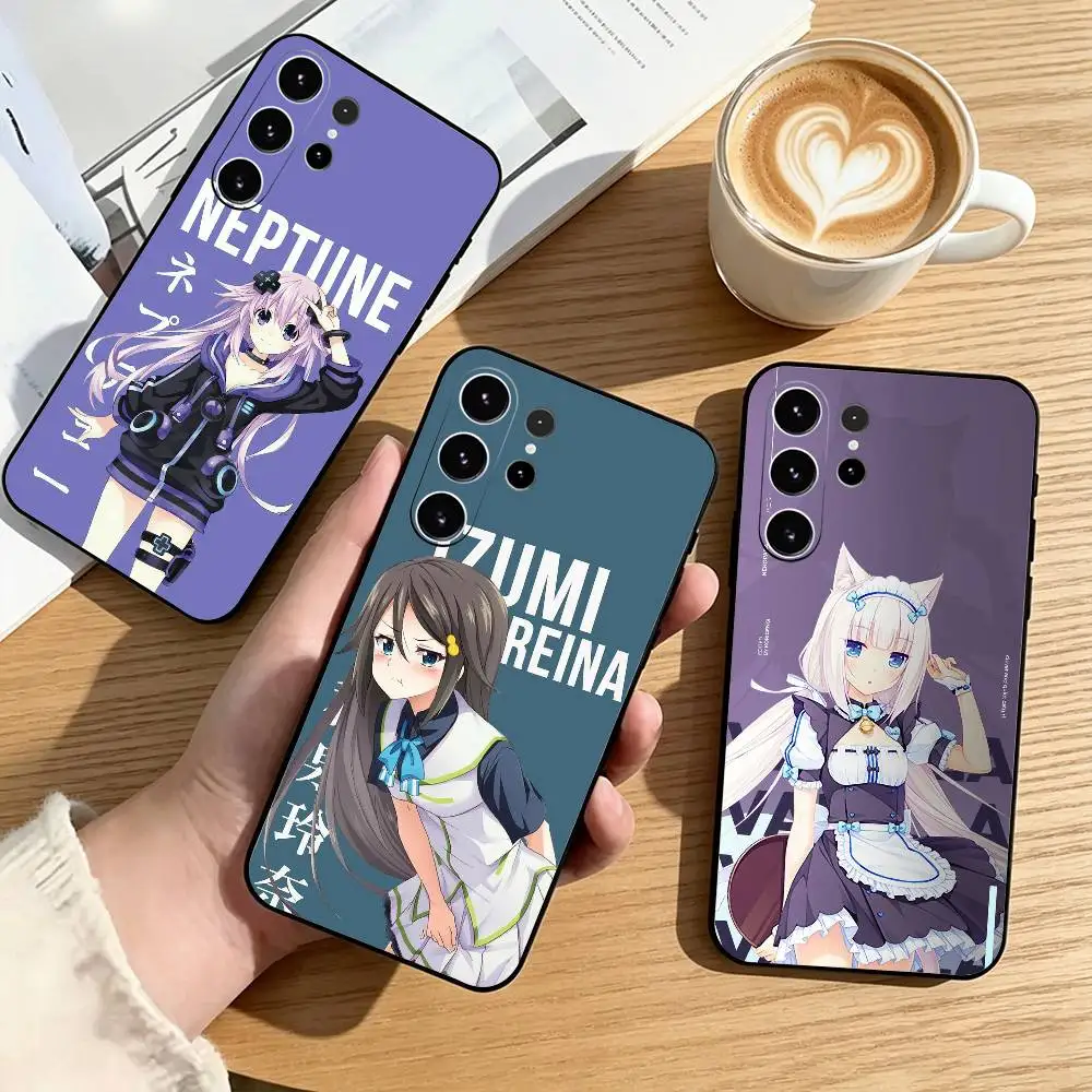 Nekopara-S Vanilla Anime  Phone Case For Samsung S25,S24,S21,S22,S23,S30,Ultra,S20,Plus,Fe,Soft Silicone Black Cover