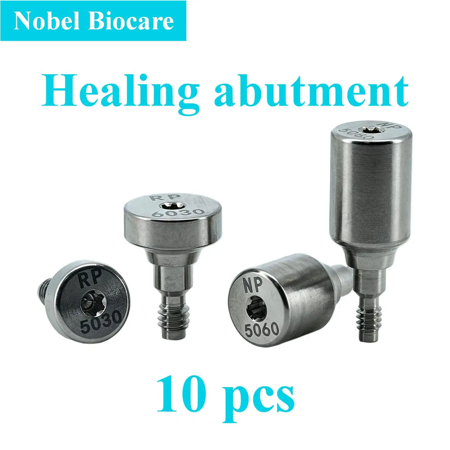 10Pcs Dental HealingAbutment Compatible With Nobel Biocare System Titanium Gingival Former Collar Oral Restoration Supplies Tool