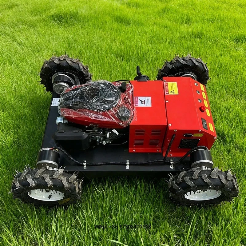 

Садовая техника для ландшафтного дизайна: газонокосилка с дистанционным управлением, гусеничный садовый транспортер