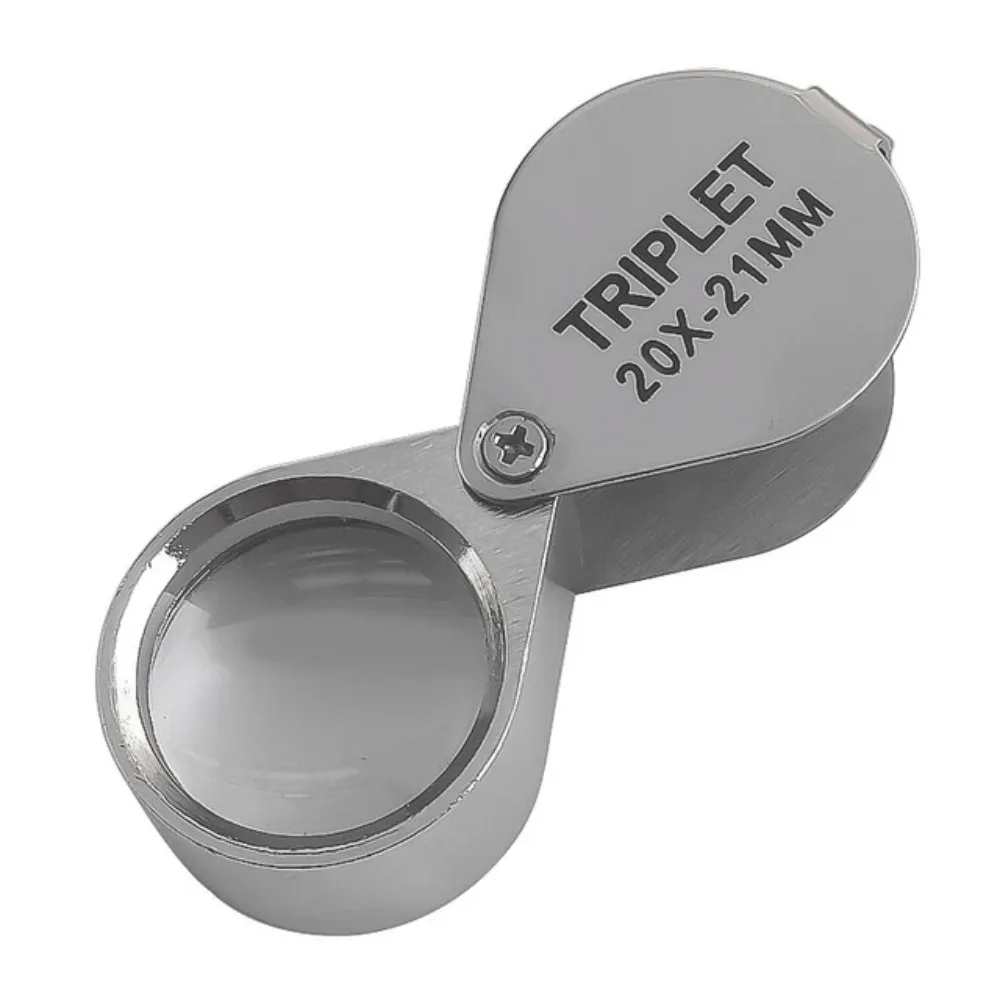 

Mini 10-30X Pocket Loupe Metal Folding Jewelry Magnifying Glass Multifunctional High Definition Reading Magnifier Jewelers