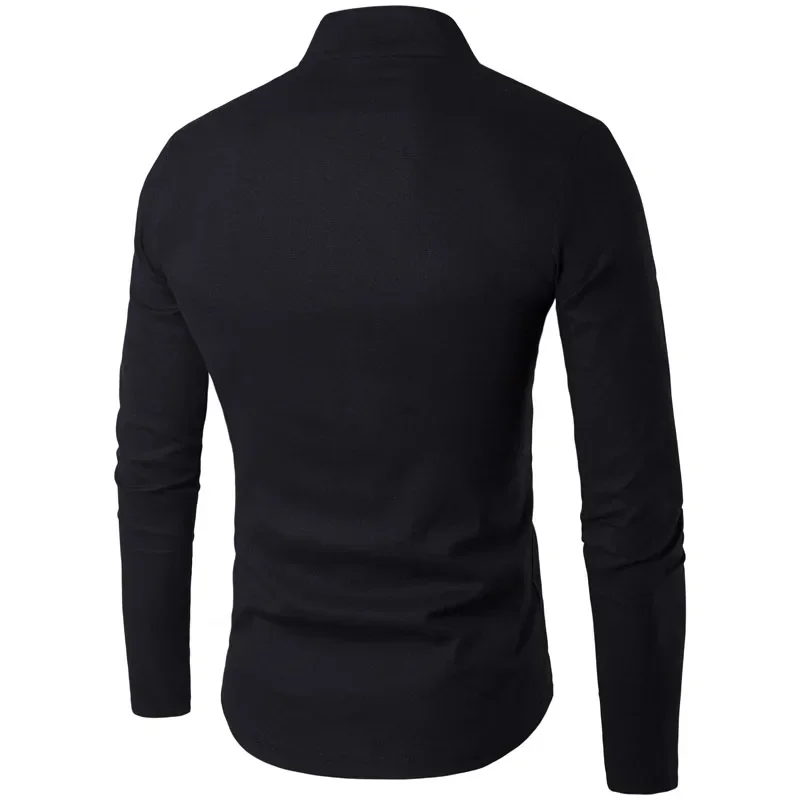 

Mens Mandarin Collar Linen Shirts Short Sleeve Summer Breathable Mens Quality Casual Shirts Slim fit Solid Cotton Shirts Men 410