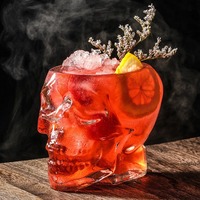 Originality Skull Wine Glass Transparent Juice Cup New Unique Glass Cup Bar Club Whisky Vodka Glass Personality Water Cup