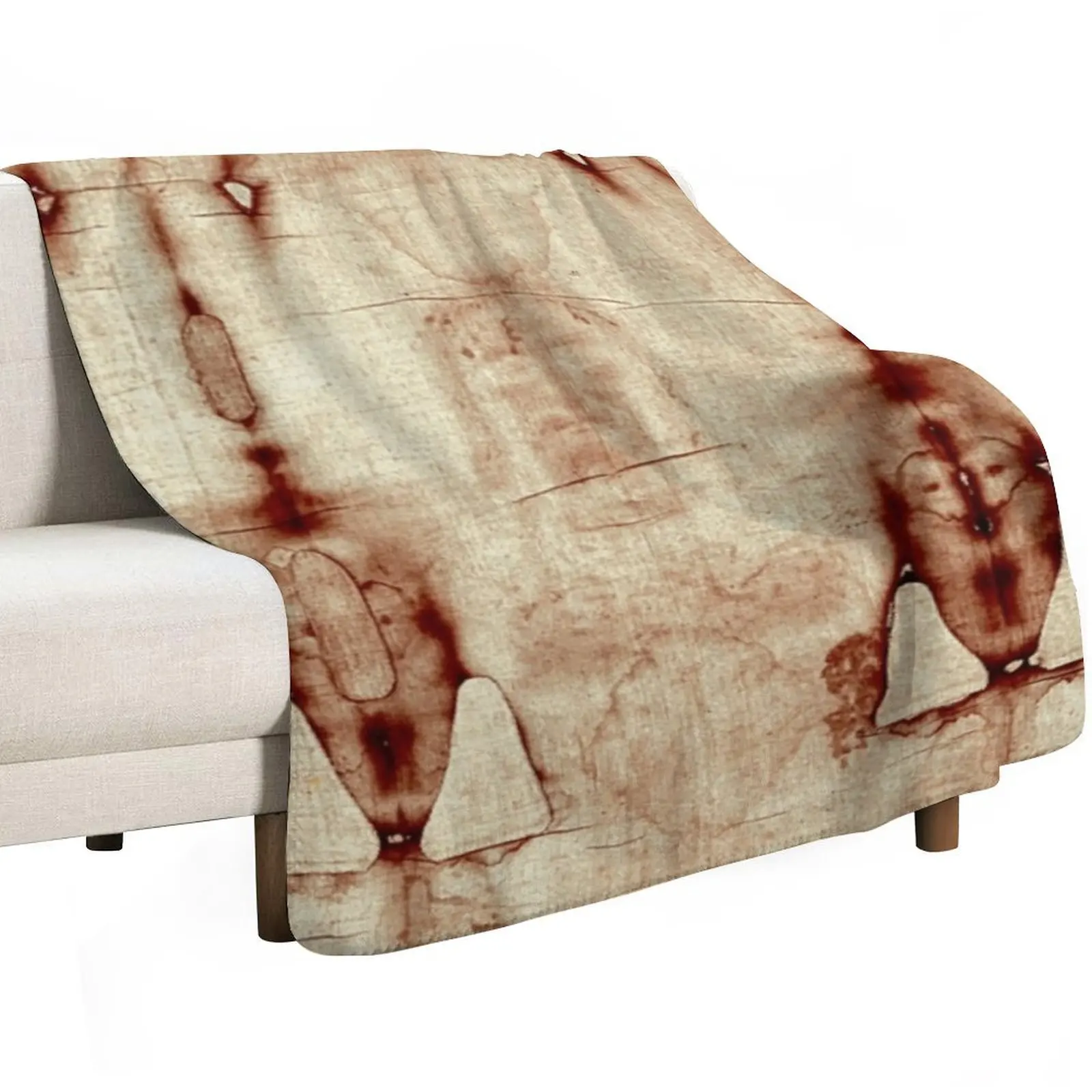 Easter: Holy Face negatives of the shroud of Turin Throw Blanket Comforter Blankets For Baby Summer Beddings Sofa Throw Blankets