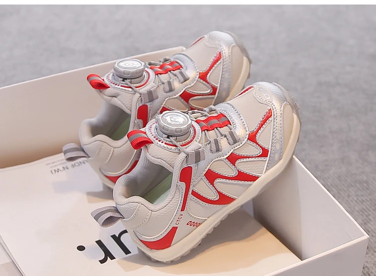 Kinder Freizeitschuhe Atmungsaktive Mesh-Laufschuhe mit Drehverschluss 2026 Brandneue Jungen Mädchen Sportschuhe Rutschfest – Detail 6