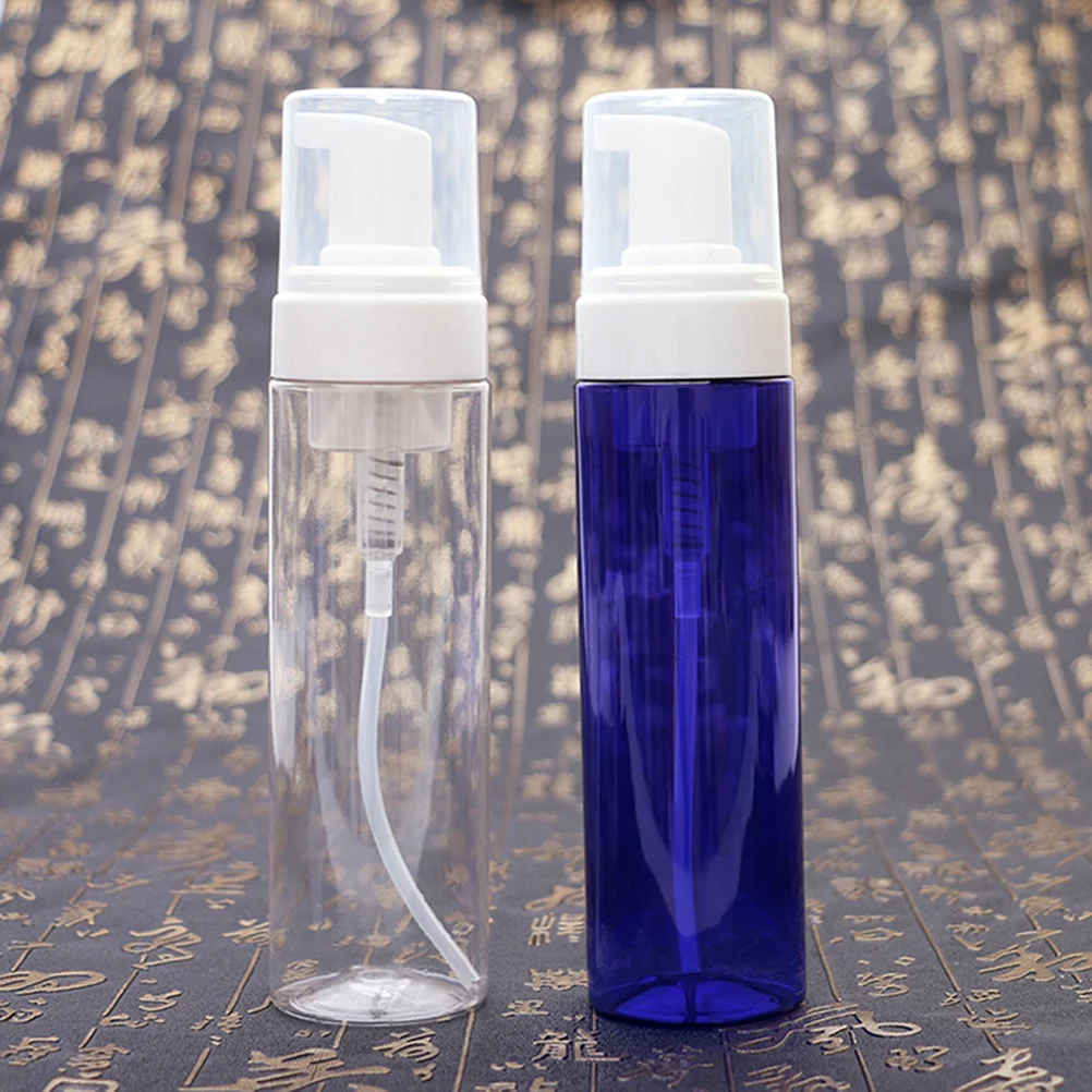 

2 Pcs Hand Bottle Travel Cosmetics Empty Portable Facial Cleanser Bubbler