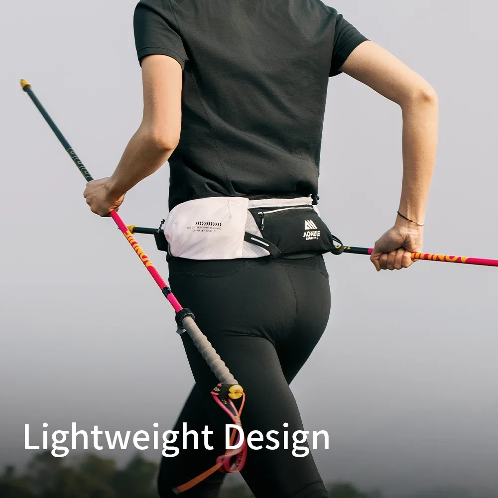 AONIJIE W8138 Running Bag Belt for Men Woman with 500ml Soft Flask Hydration Marathon Walking Jogging Waist Pack