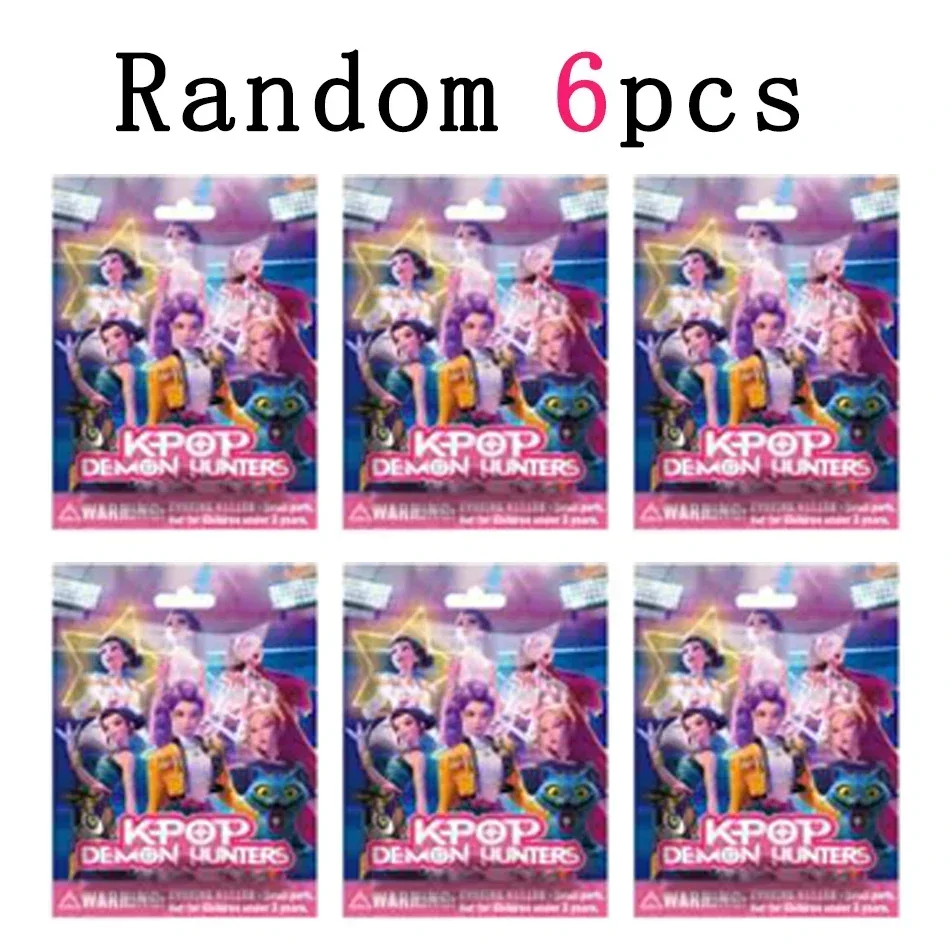 24個入りランダムブラインドボックス 5-12cm アニメ K-POP デモンハンターズ ガールズグループ RUMI MIRA ZOEY フィギュア アクション PVC モデル おもちゃ 飾り ギフト