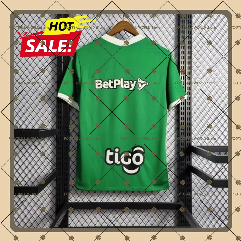 

Summer Men's Children's Jersey Sports Tshirt Postobon Columbia Soccer Futbol Jersey Shirt Green Short Sleeved Shirt