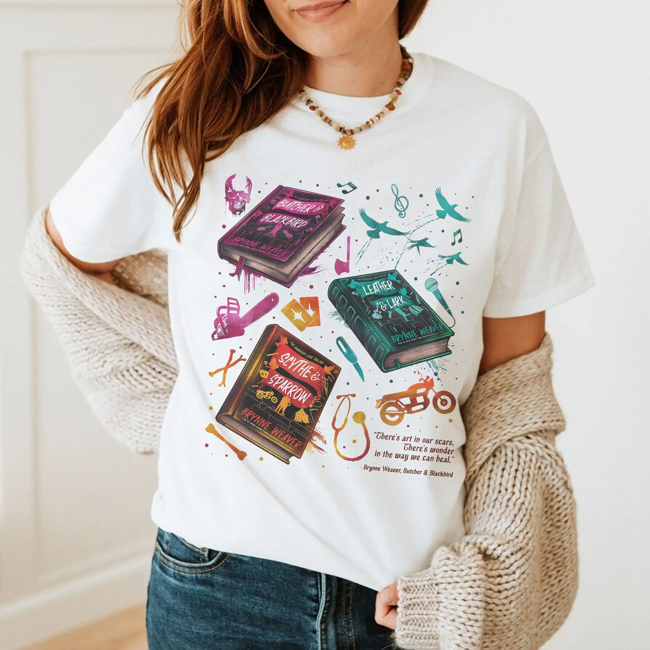 Butcher & Blackbird Dark Romance T-shirt, Scythe Sparrow Shirt Merch, Brynne Weaver, Smut Gift,Bookish Gifts for Readers Tee
