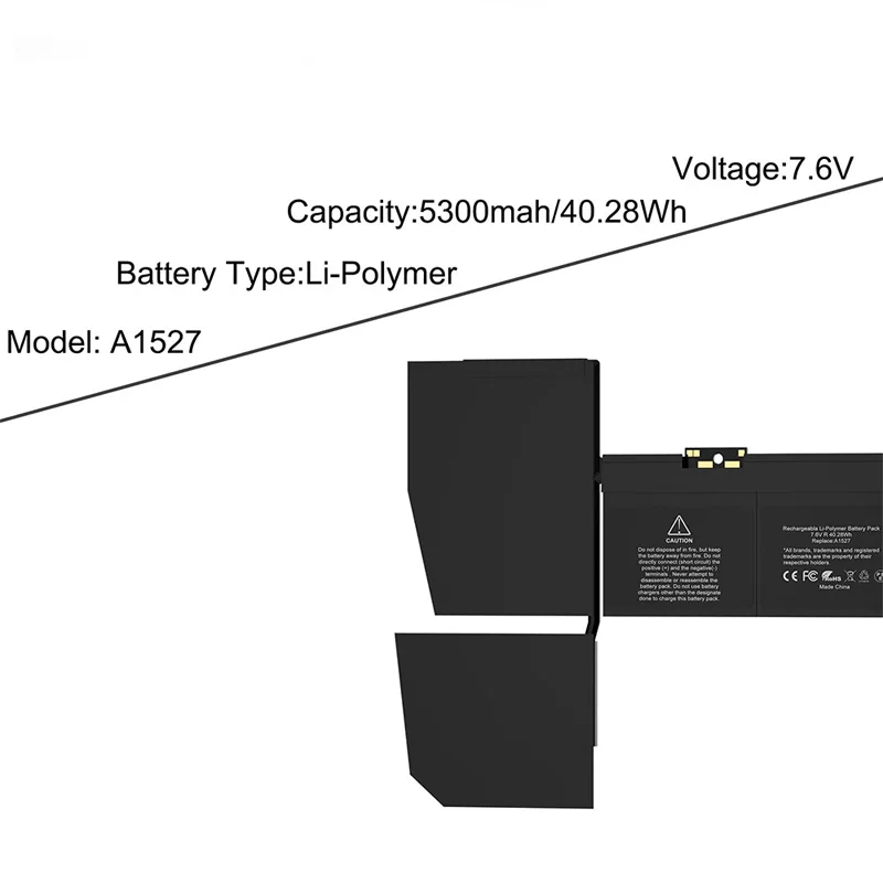 Imagem -03 - Jgtm-bateria do Portátil para Macbook 7.6v A1534 A1527 A1705 12 em Retina Emc 2746 2991 3099 Mnyg2 Início de 2023 Início de 2023 Meados de 2023