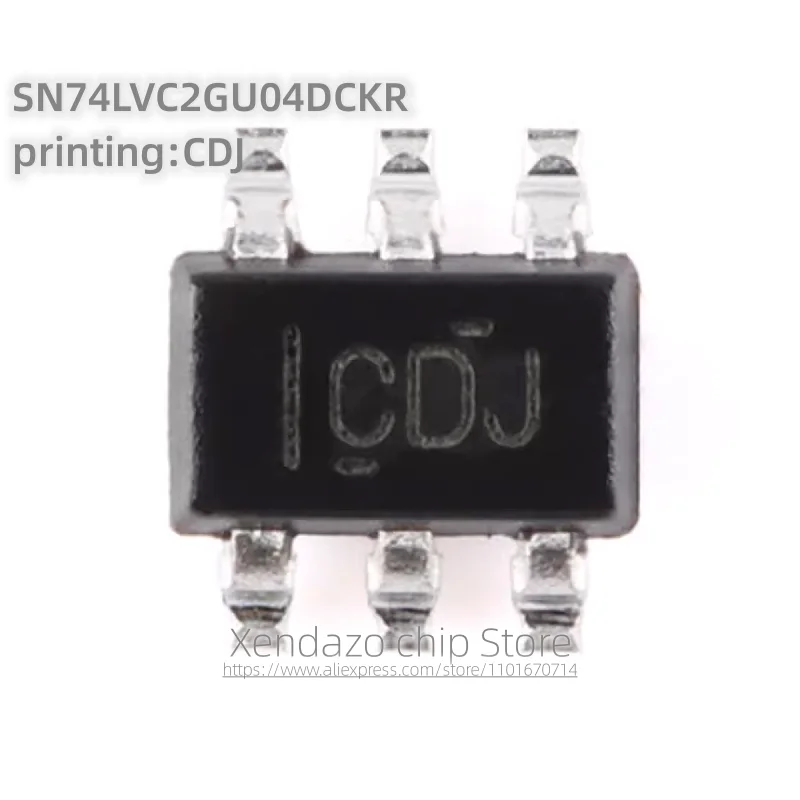 10pcs/lot SN74LVC2GU04DCKR printing CDJ SC-70-6 package Original genuine Dual inverter chip