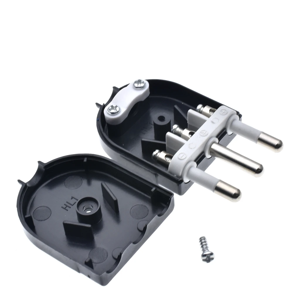 3 Pins Wiring Assembly Plug Italian Power Plug 10A/16A 250 AC Standard Power Adaptor Detachable Plug Male For Uruguay Chile