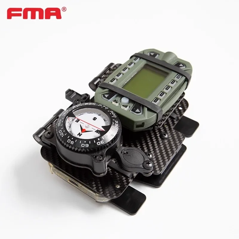 FMA Multi-functional Carbon Fiber Navigation Board - Lightweight Outdoor Sports Design with Multi-fold Pages and Compass