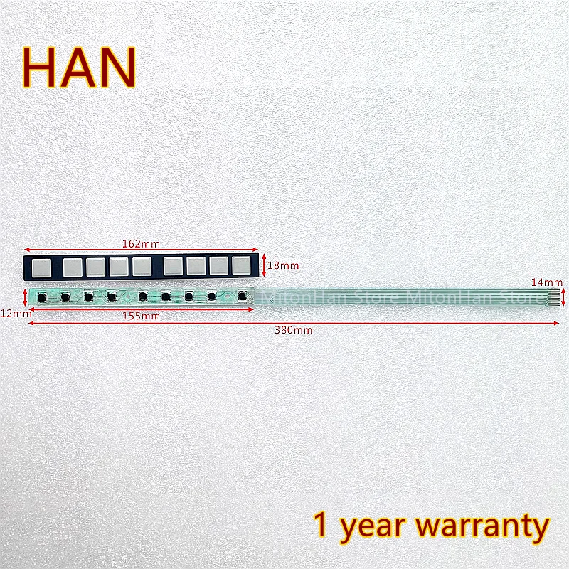 ฟิล์มคีย์บอร์ดเมมเบรน A04B-0099-B303สำหรับ9ปุ่ม31I-MODEL คีย์บอร์ด A04B-0099-B303