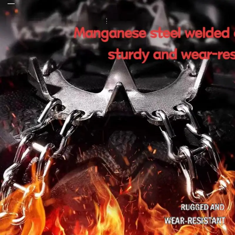 في الهواء الطلق تسلق الجبال الجليد مخلب غطاء الحذاء 24 الأسنان المضادة للانزلاق الثلوج الفولاذ المقاوم للصدأ سيليكون المضادة للانزلاق للرياضة وفي الهواء الطلق