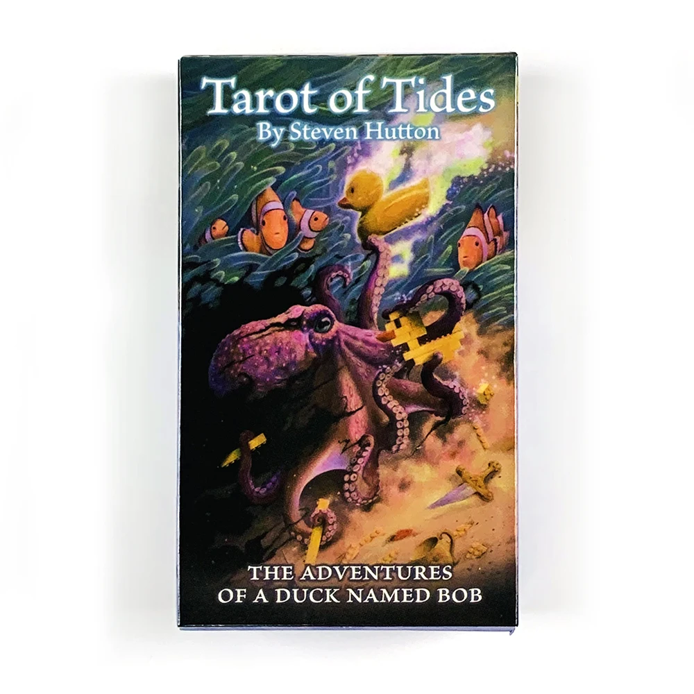 Tarot of Tides Game Cards 78 Card Whimsical Ocean Tarot Deck, Bob Duck Adventure Theme, Perfect for Divination & Gift Giving