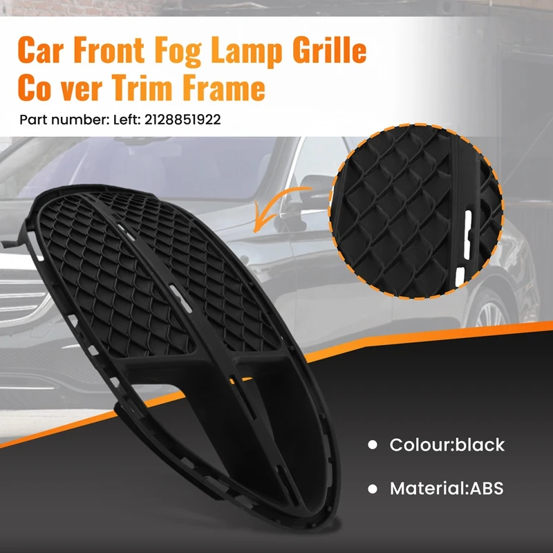 Car Front Fog Lamp Grille Cover Trim Frame For Mercedes Benz E Class W212 2009-2016