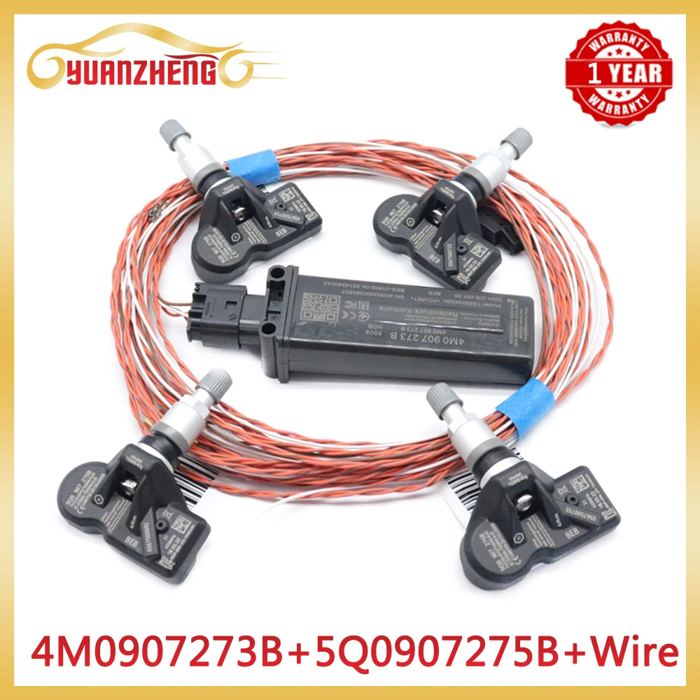 

4M0907273B 5Q0907275B Система контроля давления в шинах TPMS для AUDI A3 A4 B9 Q2L Q3L A5 A6 A7 A8 Q7 Q8 Q5L 2018-2024