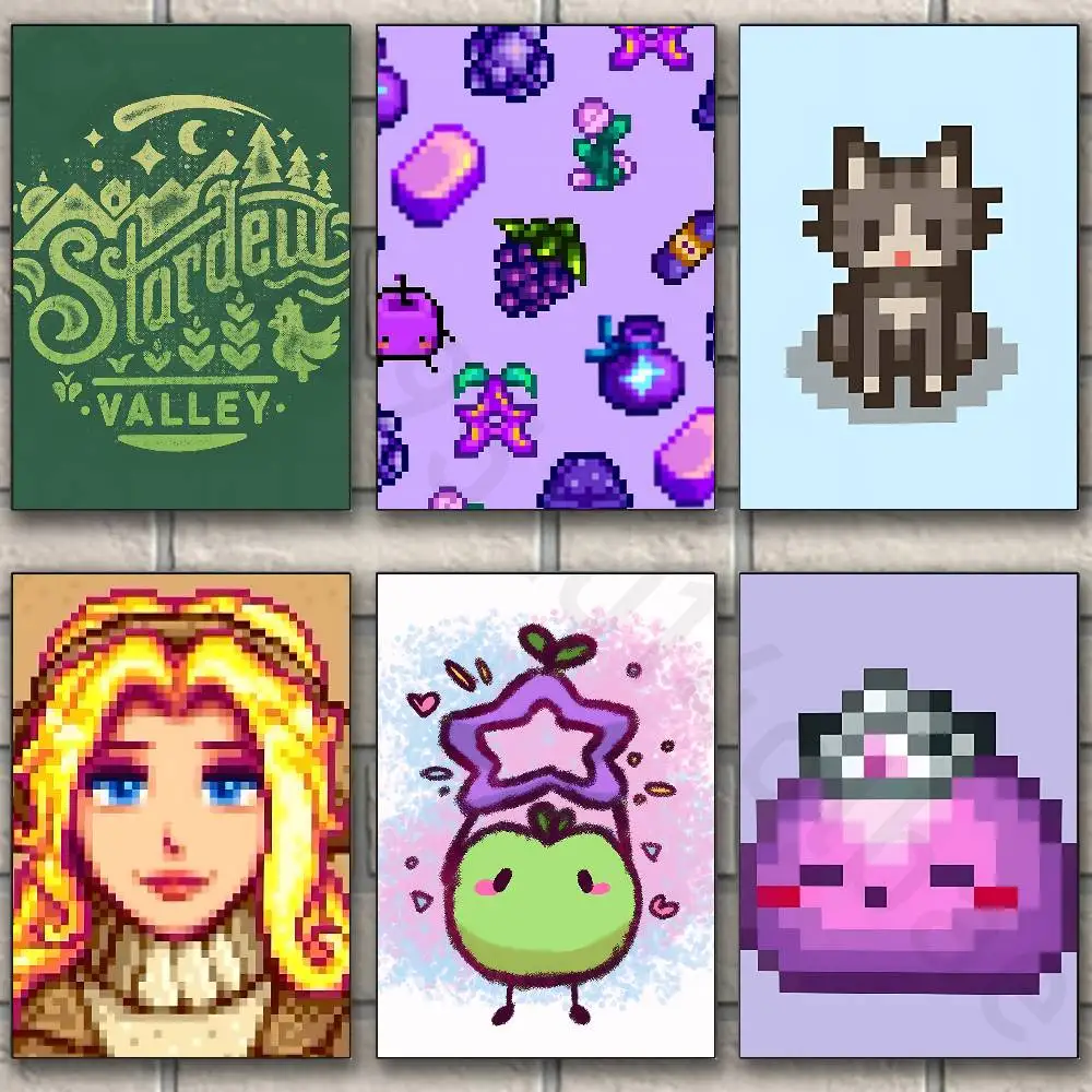 S-Stardew V-Valley Artists Canvas Painting for Living Room Home Decor Poster Fans Gifts-unframed