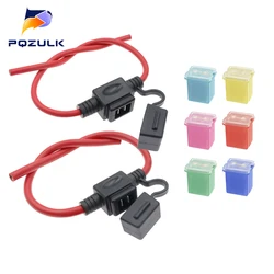 Car Waterproof Square Fuse Holder 32V long Feet Male Fuse 12AWG 10AWG 8AWG Mini Square Fuse Waterproof Fuse Box
