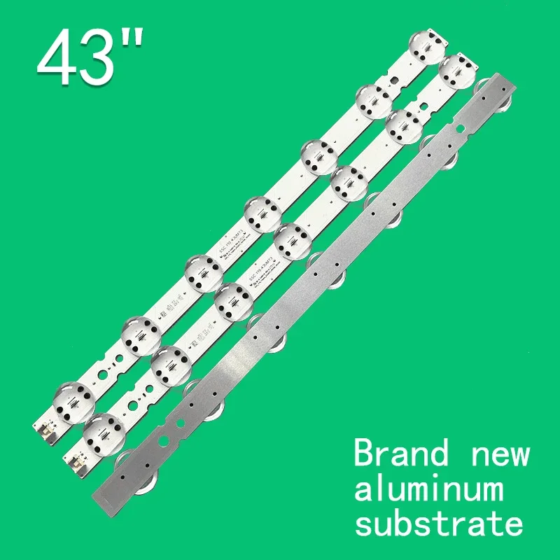 Dla Samsung 43-calowy LGIT_ T19 Trident SSC_ Y19_ 43UM73 REV00_181029  3-częściowy 7LED 6V 100% nowy podświetlenie