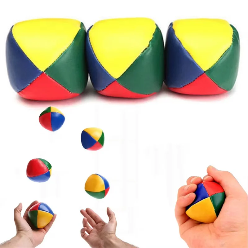 6 uds pequeño saco de arena pelota de malabarismo juguete aprender a malabares Kit para principiantes circo diversión al aire libre niños juguete pelotas chico juguete interactivo